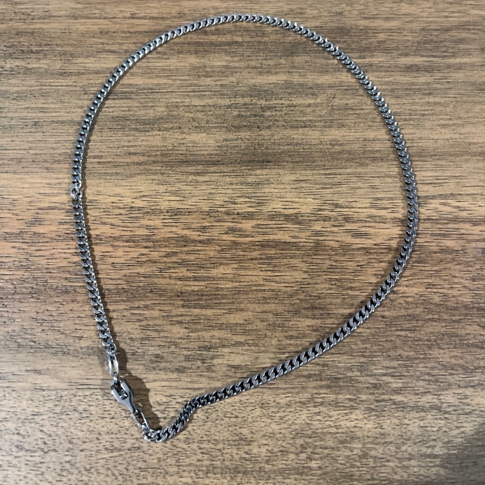 GLD 3mm Micro Cuban Necklace 16” White Gold